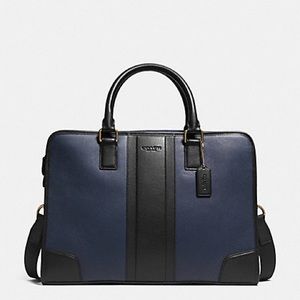 COACH BOMBE LEATHER DIRECTORS BRIEFCASE
